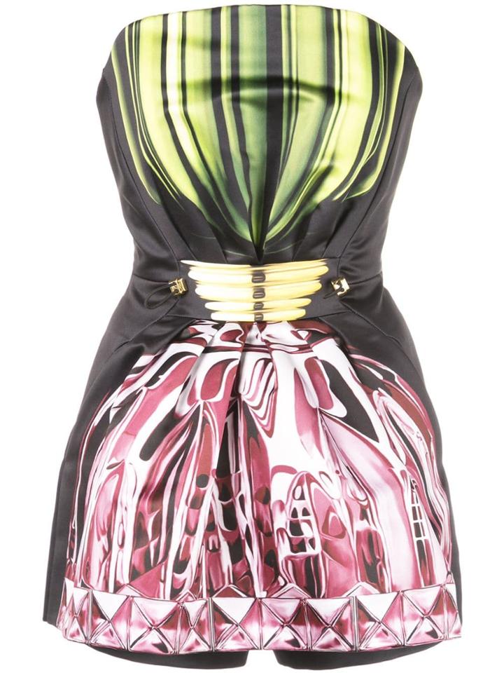 Mary Katrantzou Adjustable Waist Playsuit - Black