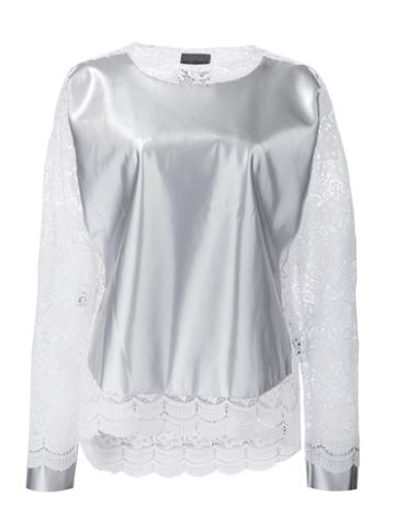 Les Animaux Lace Detail Sweatshirt