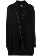 N.peal Bead-embellished Shawl Collar Cardigan, Women's, Size: Large, Black, Cashmere