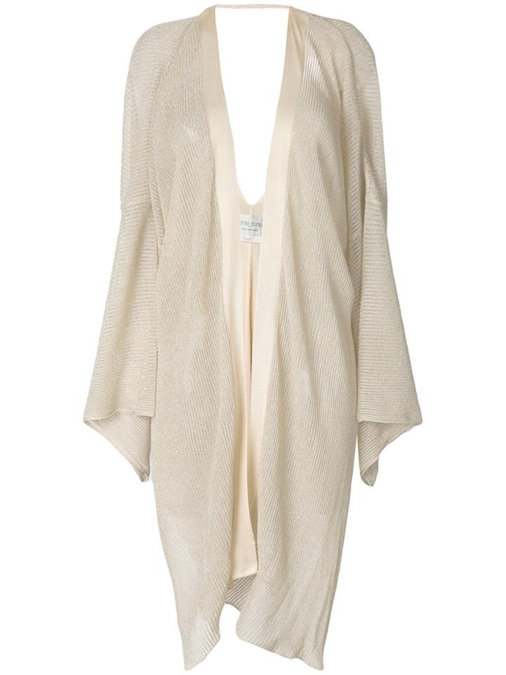 Forte Forte Open Cardigan - Nude & Neutrals