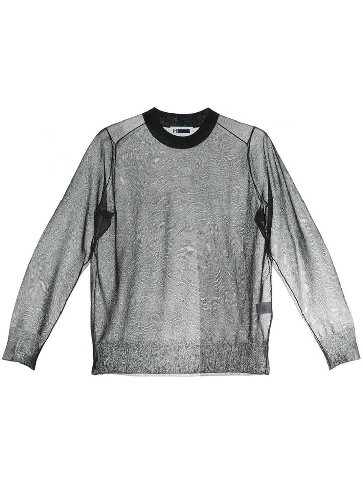 H Beauty & Youth Sheer Longsleeved Top - Black