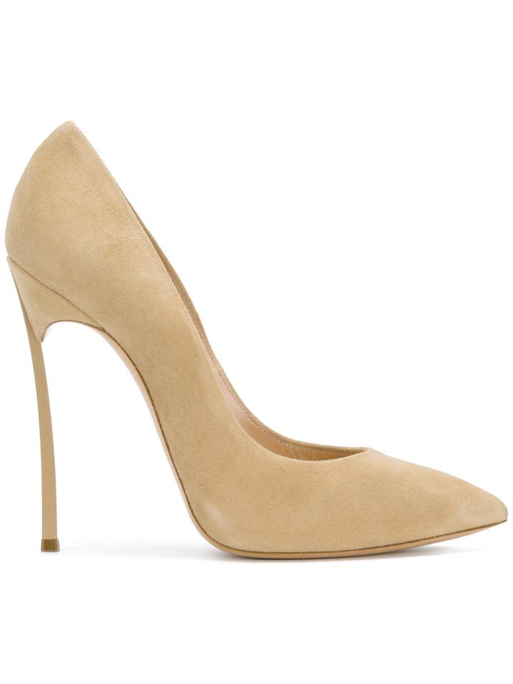 Casadei Stiletto Pointed Pumps - Nude & Neutrals