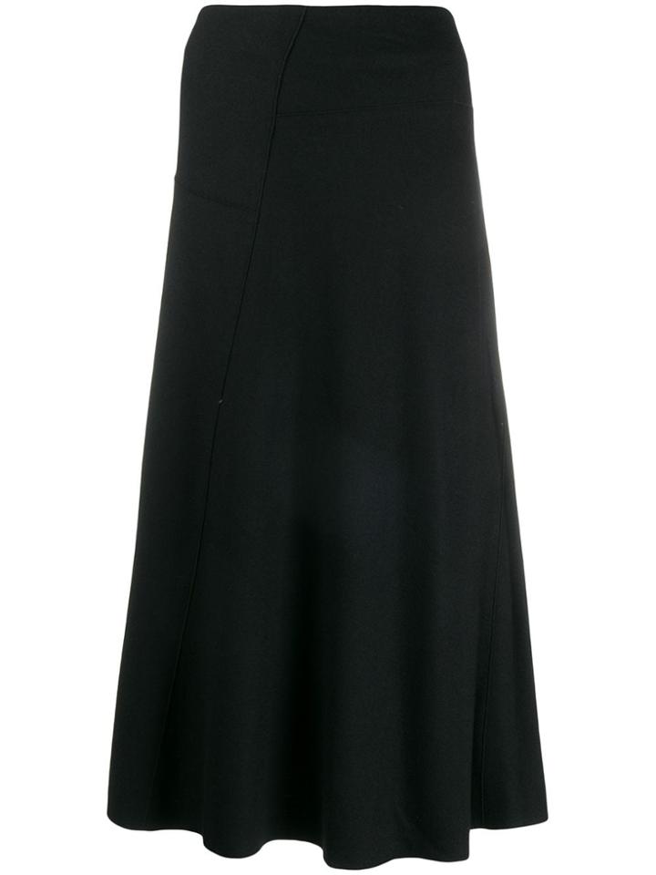 Vince Plain A-line Skirt - Black