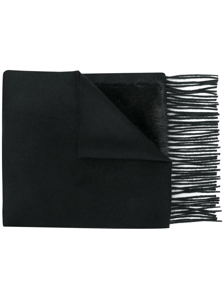 Gucci Embroidered Orso Pocket Scarf - Black