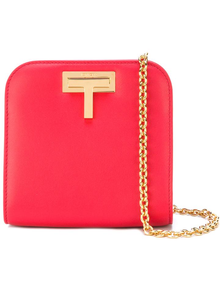 Tom Ford Mini Box Shoulder Bag - Red