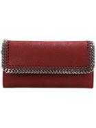 Stella Mccartney Falabella Flap Continental Wallet - Red