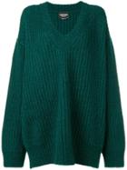 Calvin Klein 205w39nyc Oversized V-neck Sweater - Green