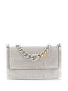 Ermanno Scervino Rhinestone-embellished Clutch Bag - Silver