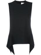 Victoria Victoria Beckham Peplum Top, Women's, Size: 8, Black, Silk/nylon/spandex/elastane/wool