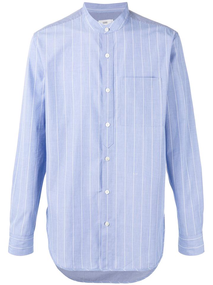 Closed - Striped Shirt - Men - Cotton - S, Blue, Cotton