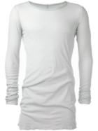 Rick Owens Long Sleeve T-shirt, Men's, Size: Xs, Green, Cotton