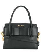 Miu Miu Bow Tote Bag - Black