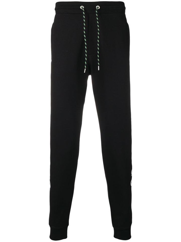 Dirk Bikkembergs Logo Print Sweatpants - Black