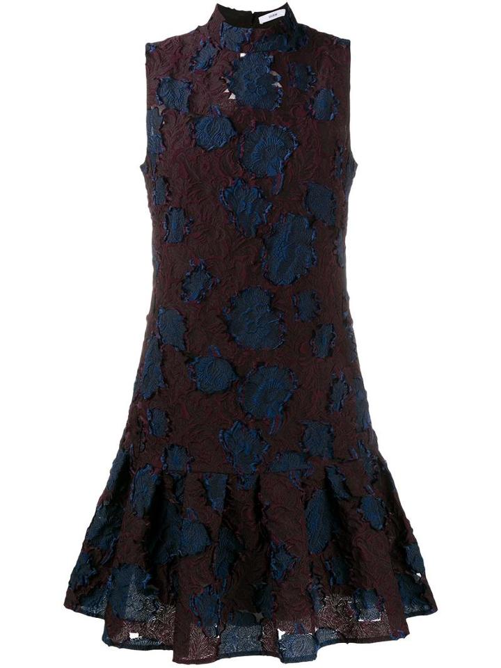 Erdem Floral Brocade Dress, Women's, Size: 12, Pink/purple, Polyester/polyamide/silk