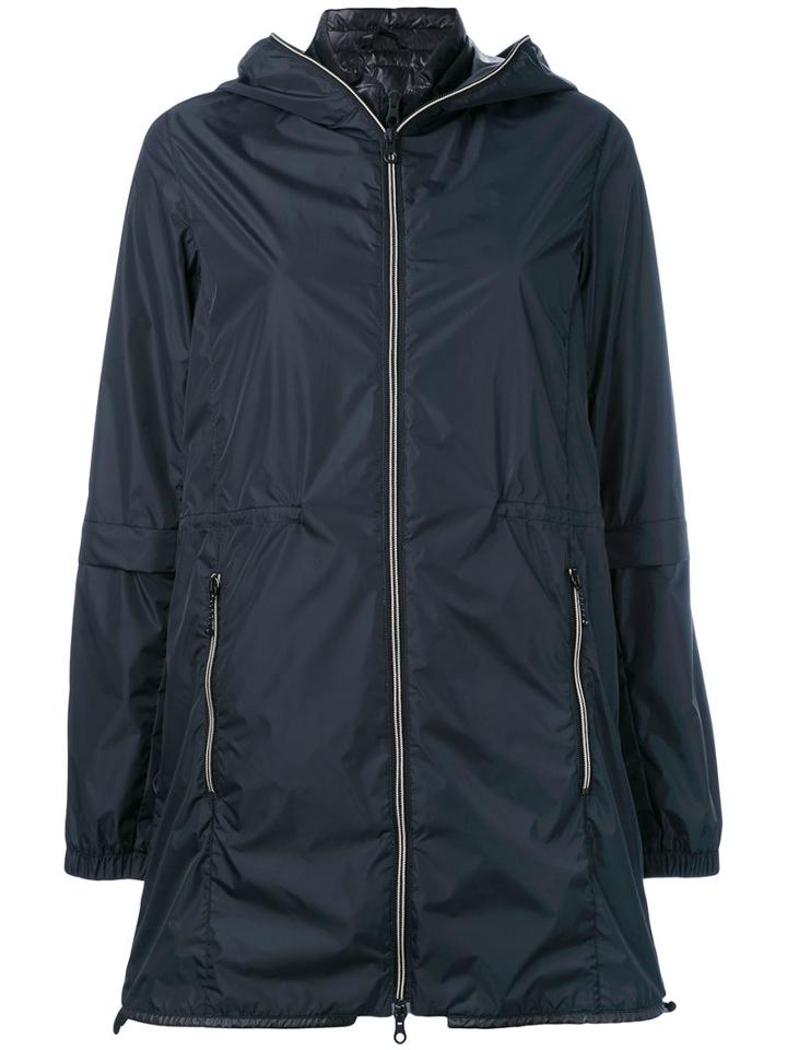 Duvetica - Layered Hooded Jacket - Women - Feather Down/polyamide - 44, Blue, Feather Down/polyamide