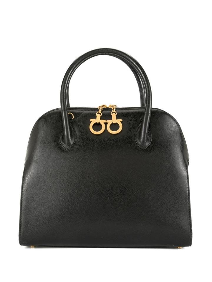 Salvatore Ferragamo Pre-owned Gancini Charm Handbag - Black