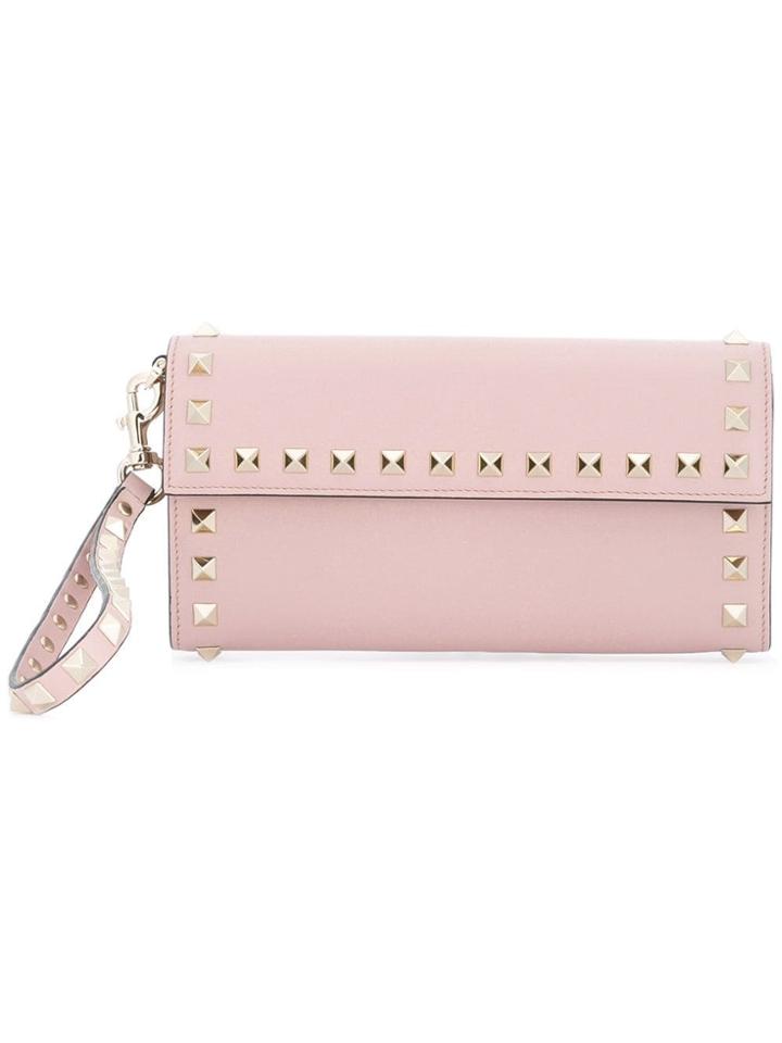 Valentino Valentino Garavani 'rockstud' Wallet - Pink & Purple