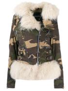 Ermanno Scervino Fur Collar Jacket - Green