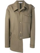 Gosha Rubchinskiy Uneven Hem Coat - Green