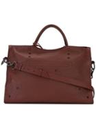 Balenciaga City Tote, Women's, Brown, Calf Leather