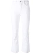 Citizens Of Humanity Cropped Kick Flare Trousers - White