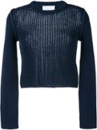 3.1 Phillip Lim Open-stitch Cropped Sweater