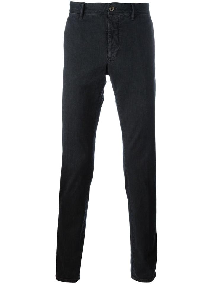 Incotex Slim Fit Jeans, Men's, Size: 38, Black, Cotton/spandex/elastane