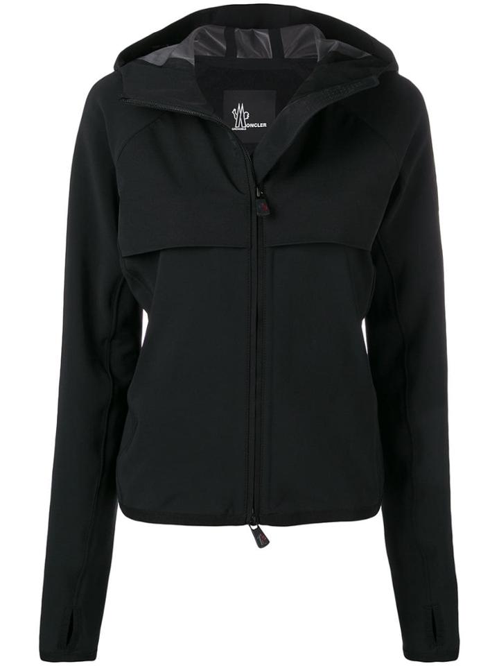 Moncler Grenoble Fitted Hooded Jacket - Black