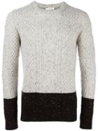 Paolo Pecora Cable Knit Jumper, Men's, Size: Xl, Nude/neutrals, Virgin Wool/polyamide