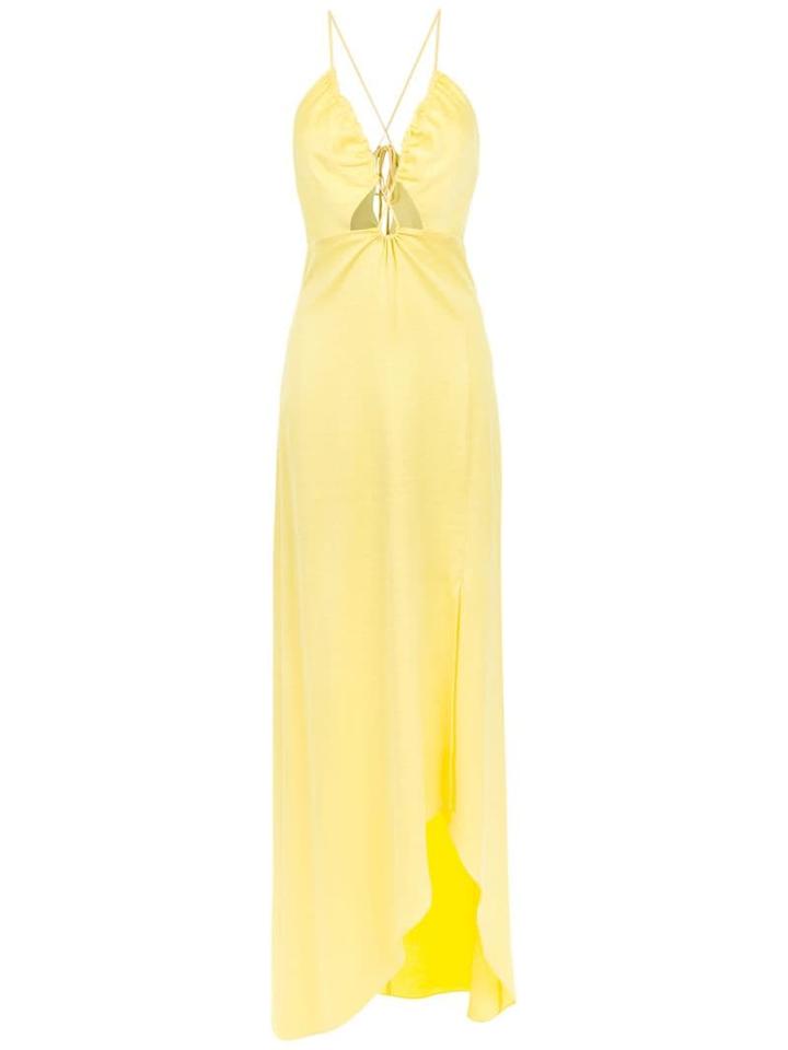 Tufi Duek Long Party Dress - Yellow