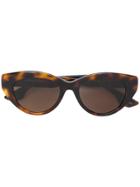 Mcq By Alexander Mcqueen Eyewear Tortoiseshell Cat Eye Sunglasses -