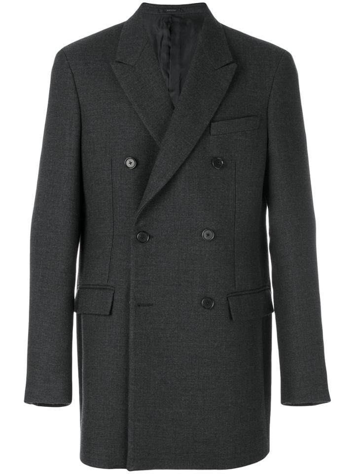 Jil Sander Tailored Buttoned-up Coat - Grey