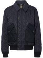 Burberry Diamond Quilted Thermoregulated Jacket - Blue