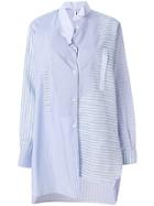 Loewe Asymmetric Striped Shirt - Blue