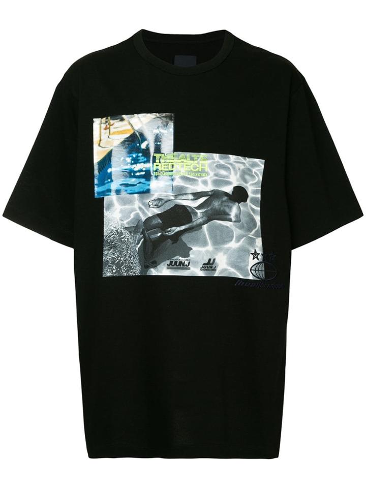 Juun.j Thealte Redtech Printed T-shirt - Black