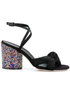 Marco De Vincenzo Rainbow Heel Sandals - Black