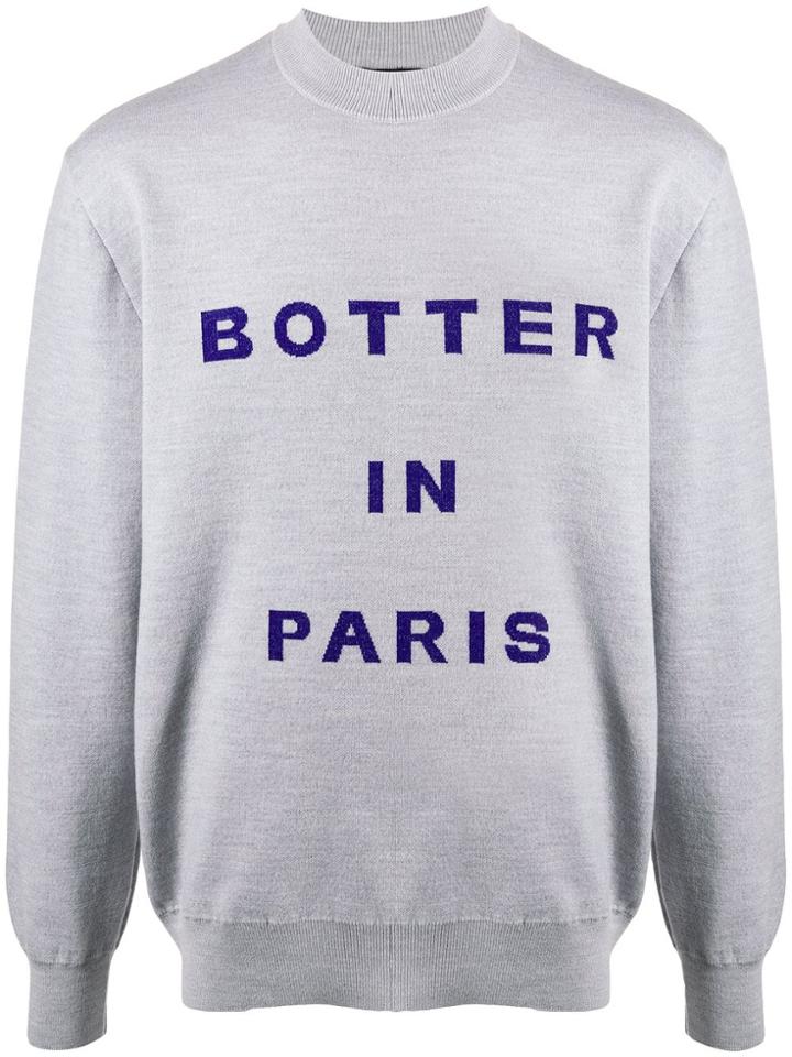 Botter Logo Intarsia Jumper - Grey
