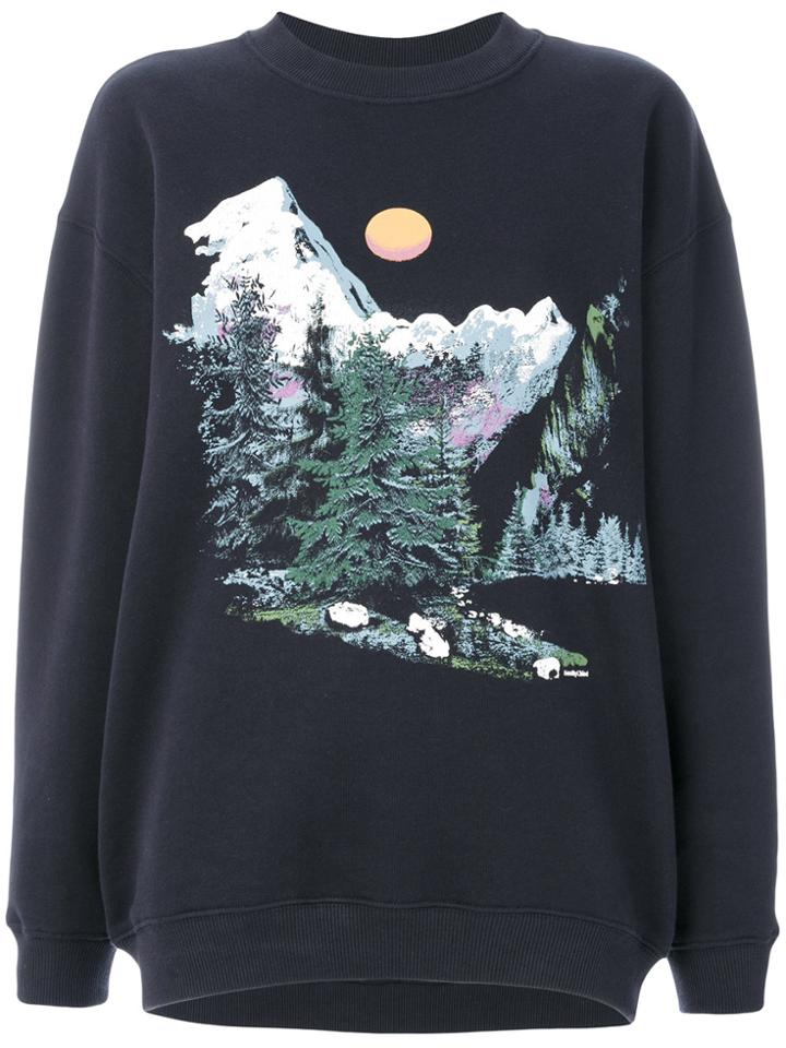 See By Chloé Mountain Scene Sweatshirt - Blue