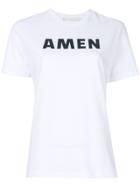 Amen Logo Print T-shirt - White