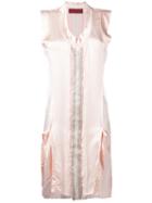 Di Liborio Panelled Sleeveless Dress, Women's, Size: 38, Nude/neutrals, Silk