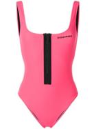 Dsquared2 Zipped Tape One-piece - Pink