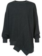 D.gnak Asymmetric Sweatshirt - Grey