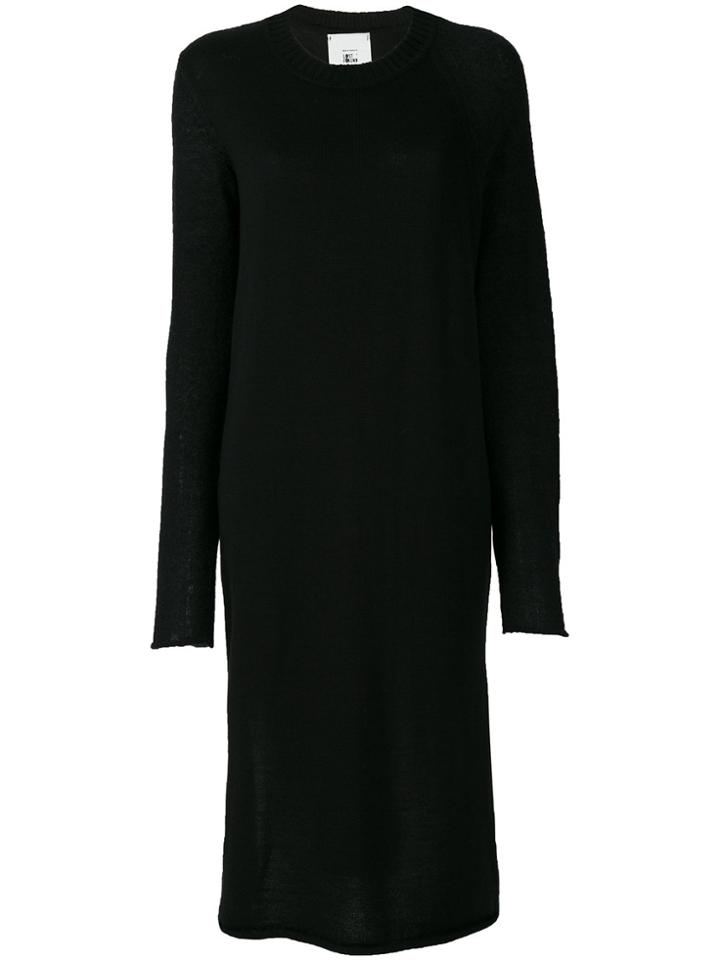 Lost & Found Rooms Side Slit Midi Dress - Black
