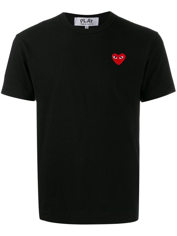 Comme Des Garçons Play Heart-patch T-shirt - Black