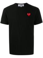 Comme Des Garçons Play Heart-patch T-shirt - Black