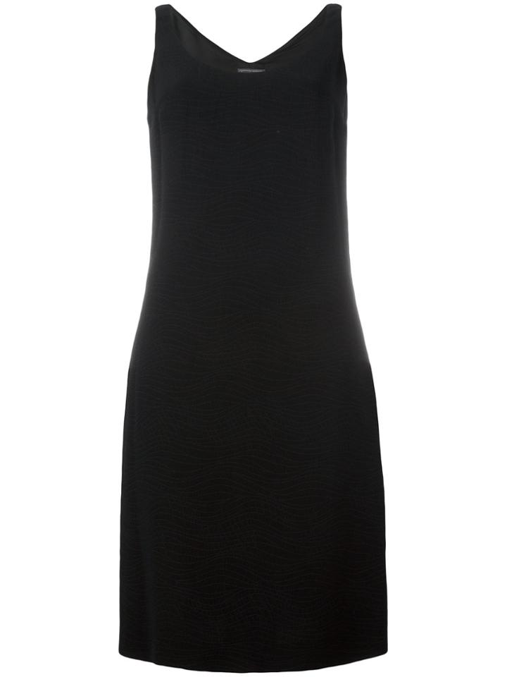 Versace Vintage Sleeveless Shift Dress - Black