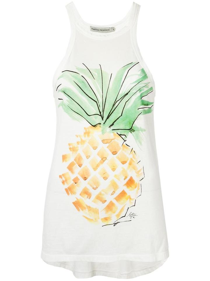 Martha Medeiros Acacia Tank Top, Women's, Size: G, White, Elastodiene/viscose