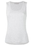 Le Tricot Perugia - Classic Tank Top - Women - Cotton/elastodiene - M, Grey, Cotton/elastodiene