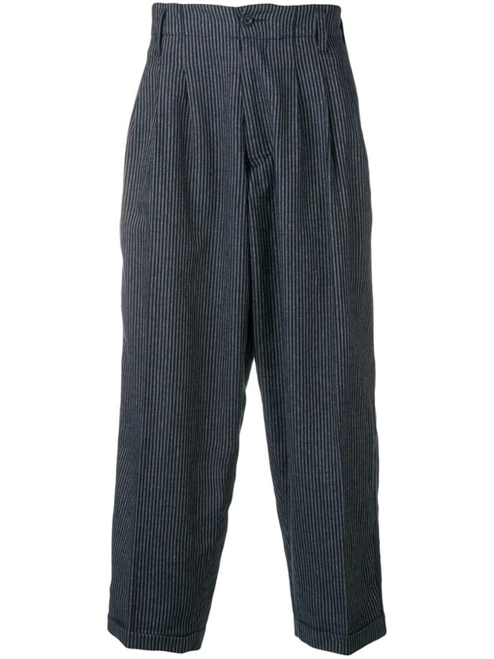 Ymc Wide-leg Trousers - Blue