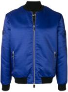 Blood Brother Embroidered Bomber Jacket - Blue